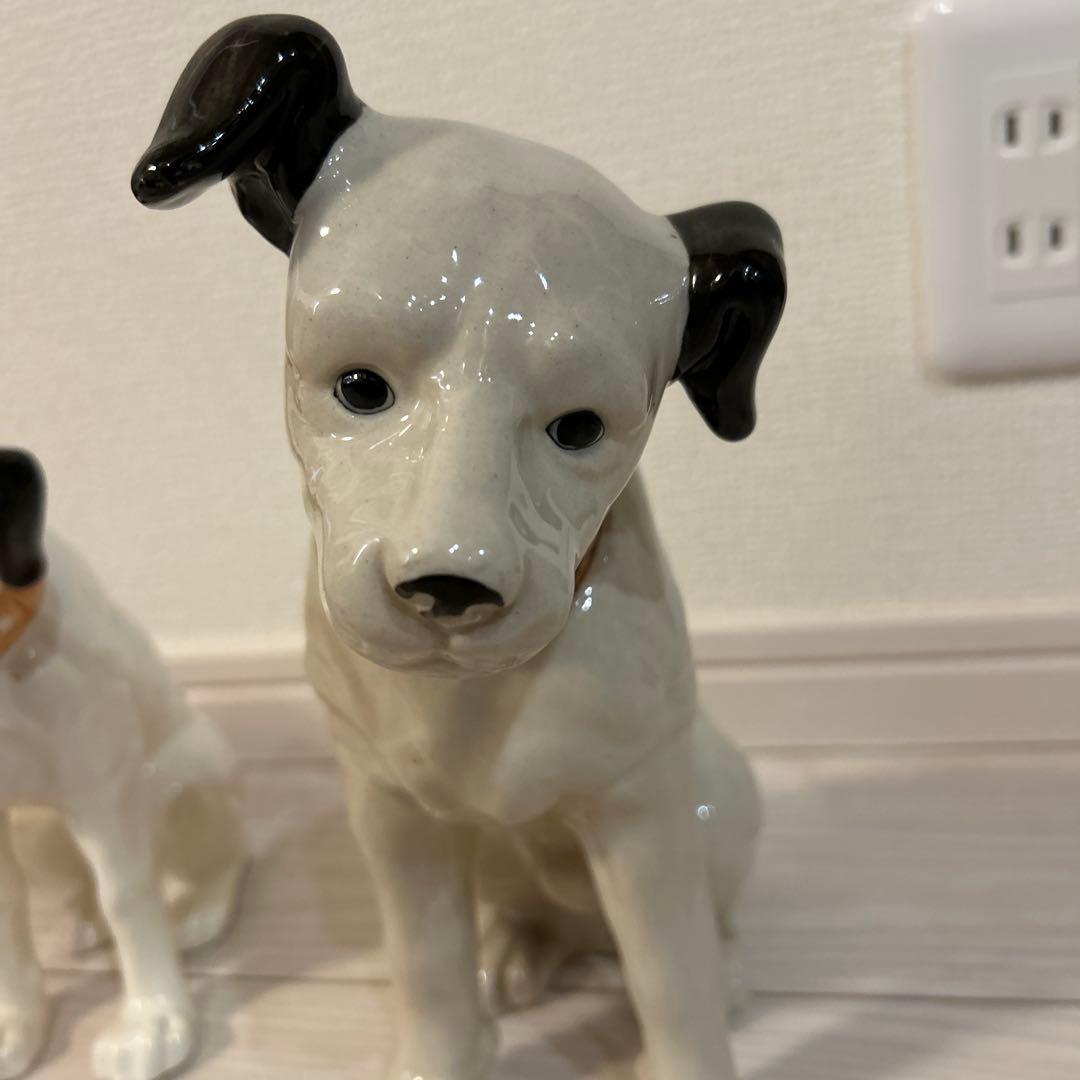 Victor ビクター犬　ニッパー　陶器置物　5匹
