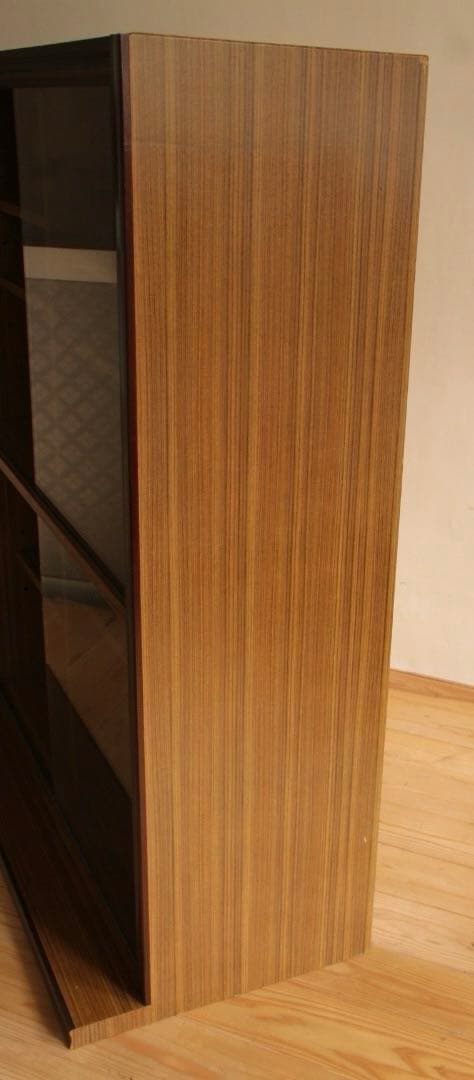 ガラス棚　本棚　収納棚　レトロ家具　古道具　古家具　ビンテージ