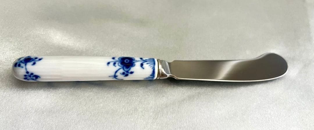 【未使用】稀少ロイヤルコペンハーゲン　ブルーフルーテッド★バターナイフ