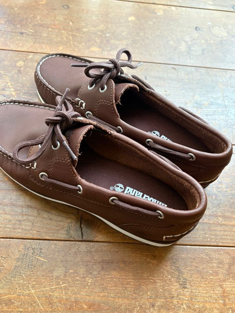 新品　試着のみ　Timberland ブラウン ローファー　デッキシューズ