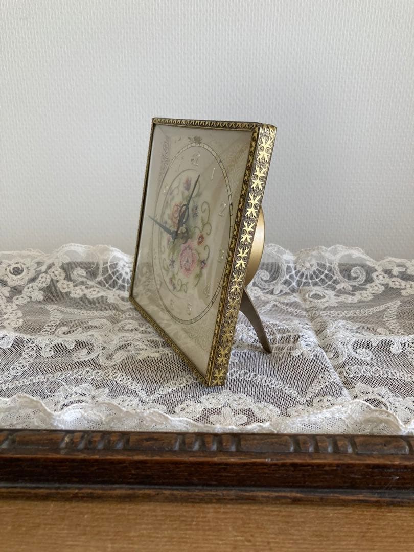 イギリス可愛いプチポワンの置時計♬