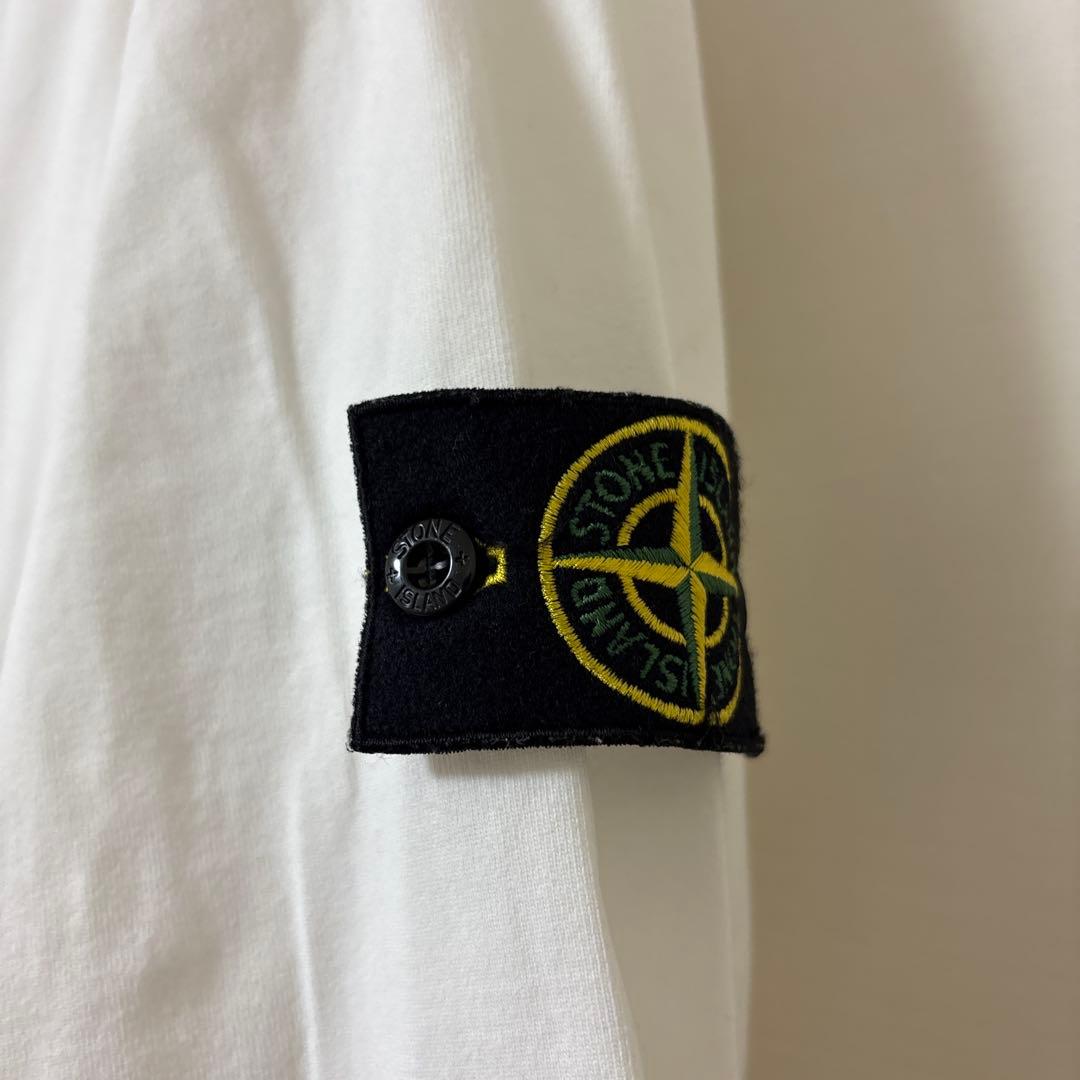 ストーンアイランド　ロンT スウェット　白　XXL