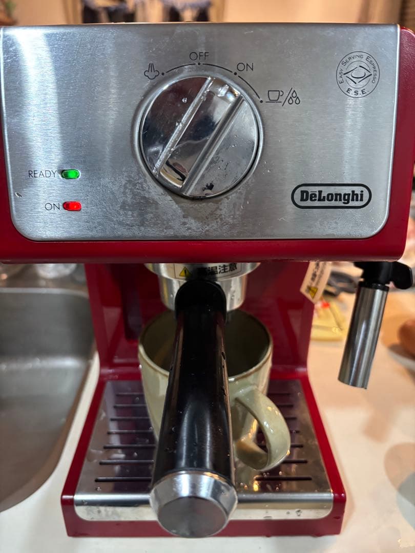 デロンギ エスプレッソマシン ECP3220J RED 動作確認済