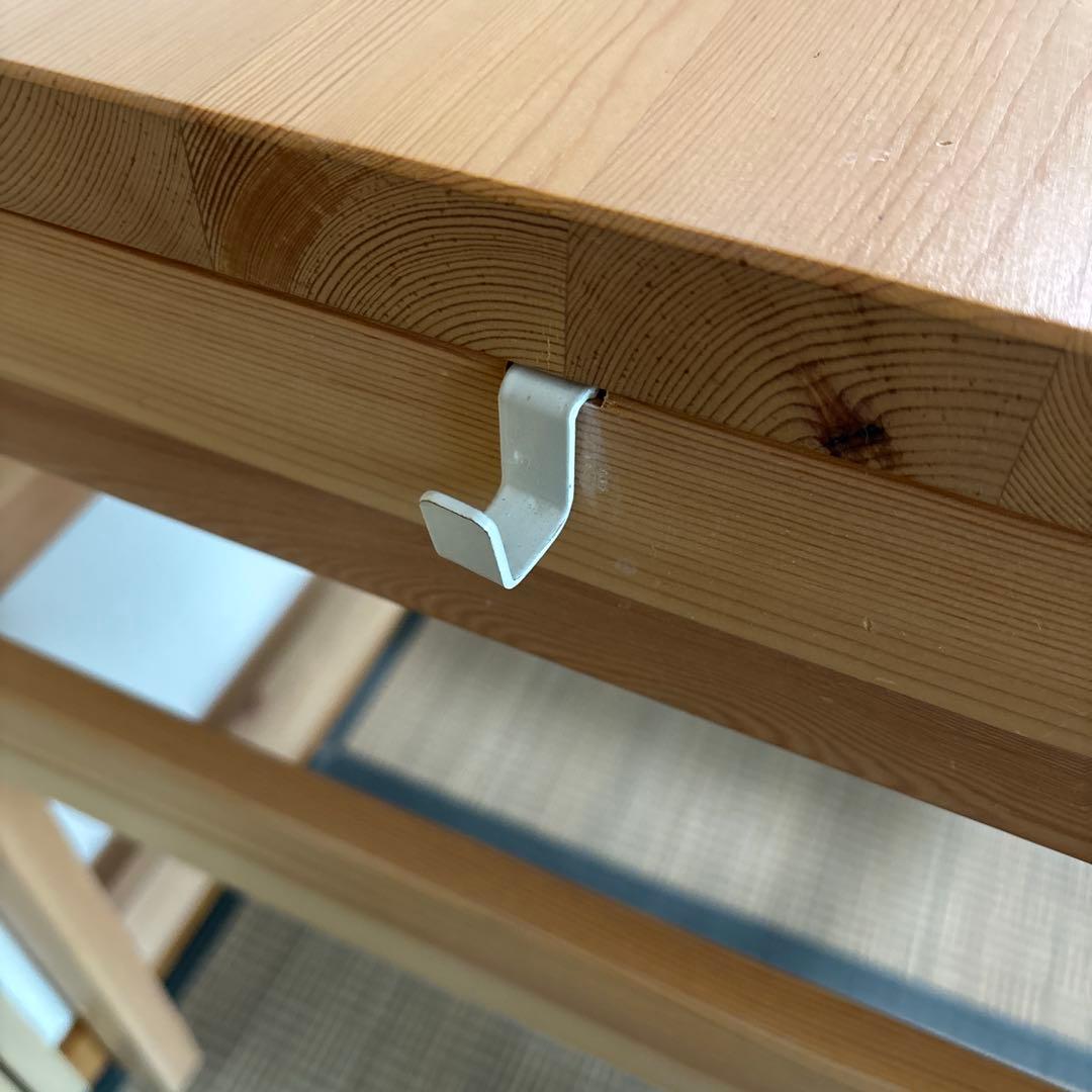 無印良品 パイン材デスク デスクワゴンセット2