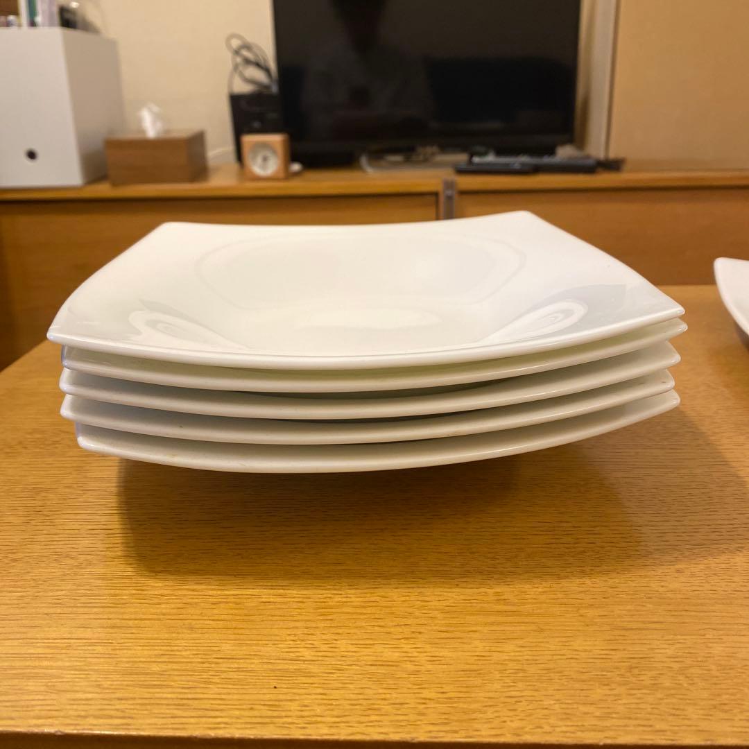 Narumi ボーンチャイナ皿 約25cm×5枚セット