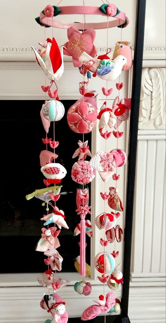 吊るし飾　台付　桜　ひな祭り