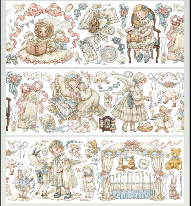 海外マスキングテープ 切り売り 奶油贝利尼 No.131