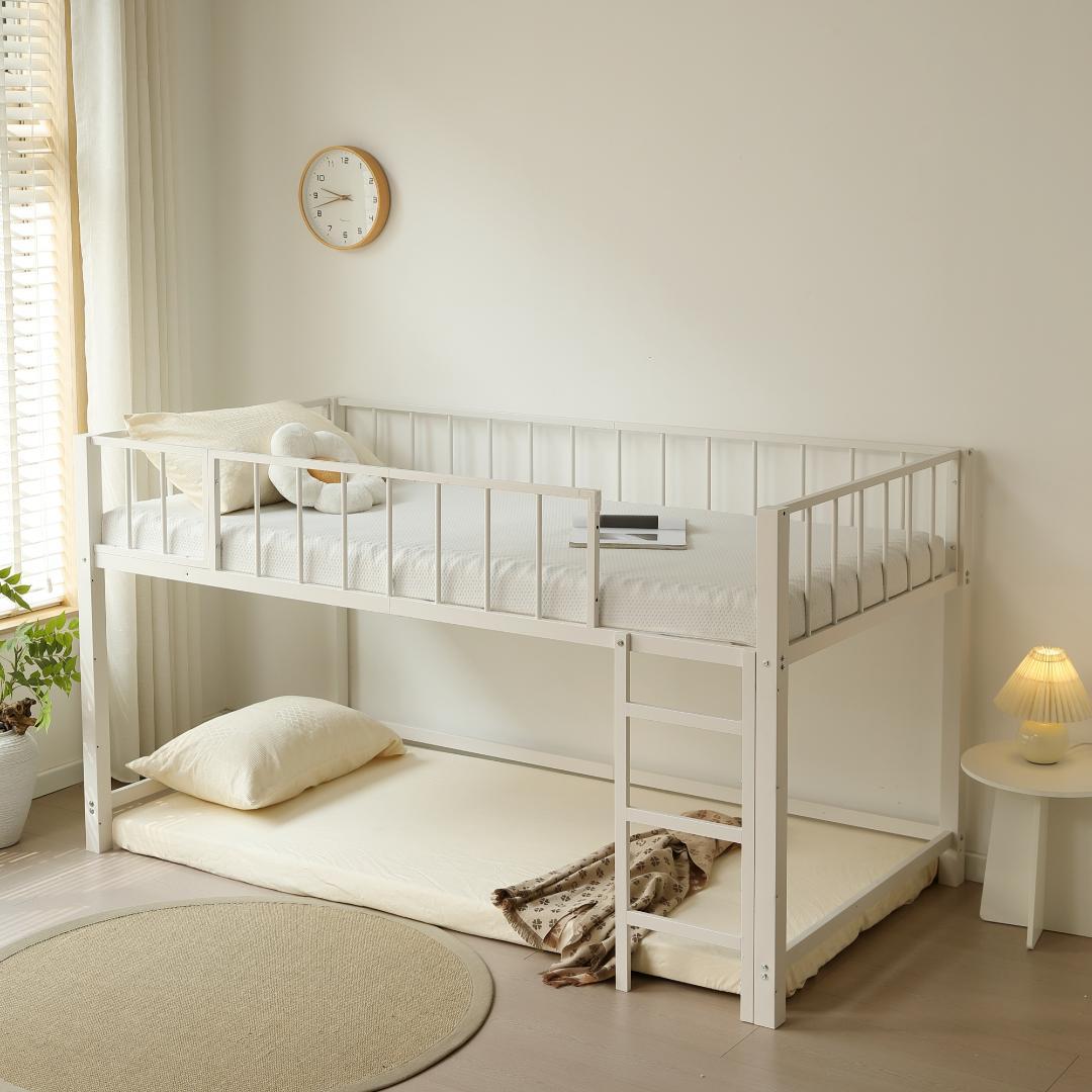 限定価格！ロフトベッド（S） 高さ110cm下収納 省スペース　WHITE