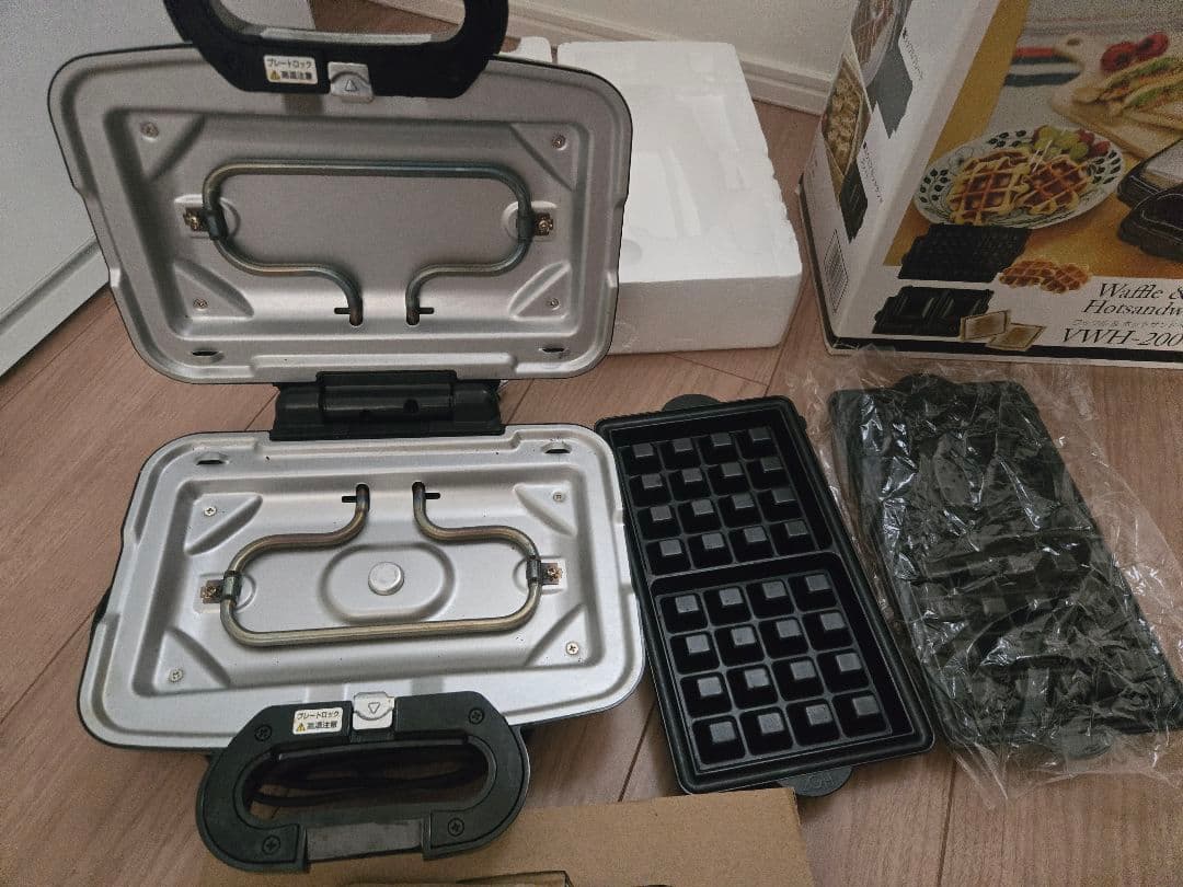 ワッフル＆ホットサンドベーカー VWH-200-K 未使用に近い