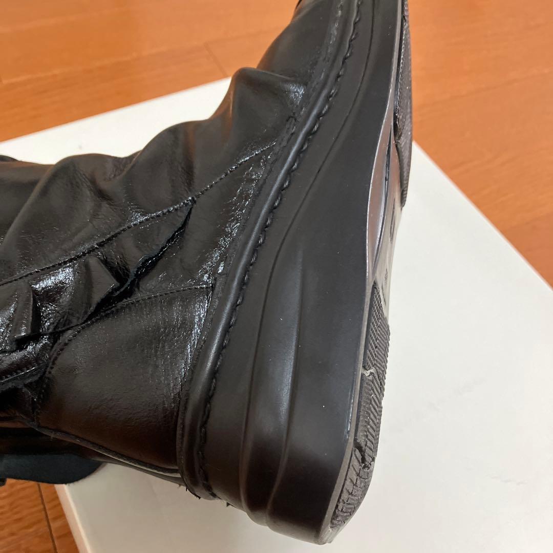 マツオインターナショナル センソユニコ t.b ブラックフリルブーツ23.0