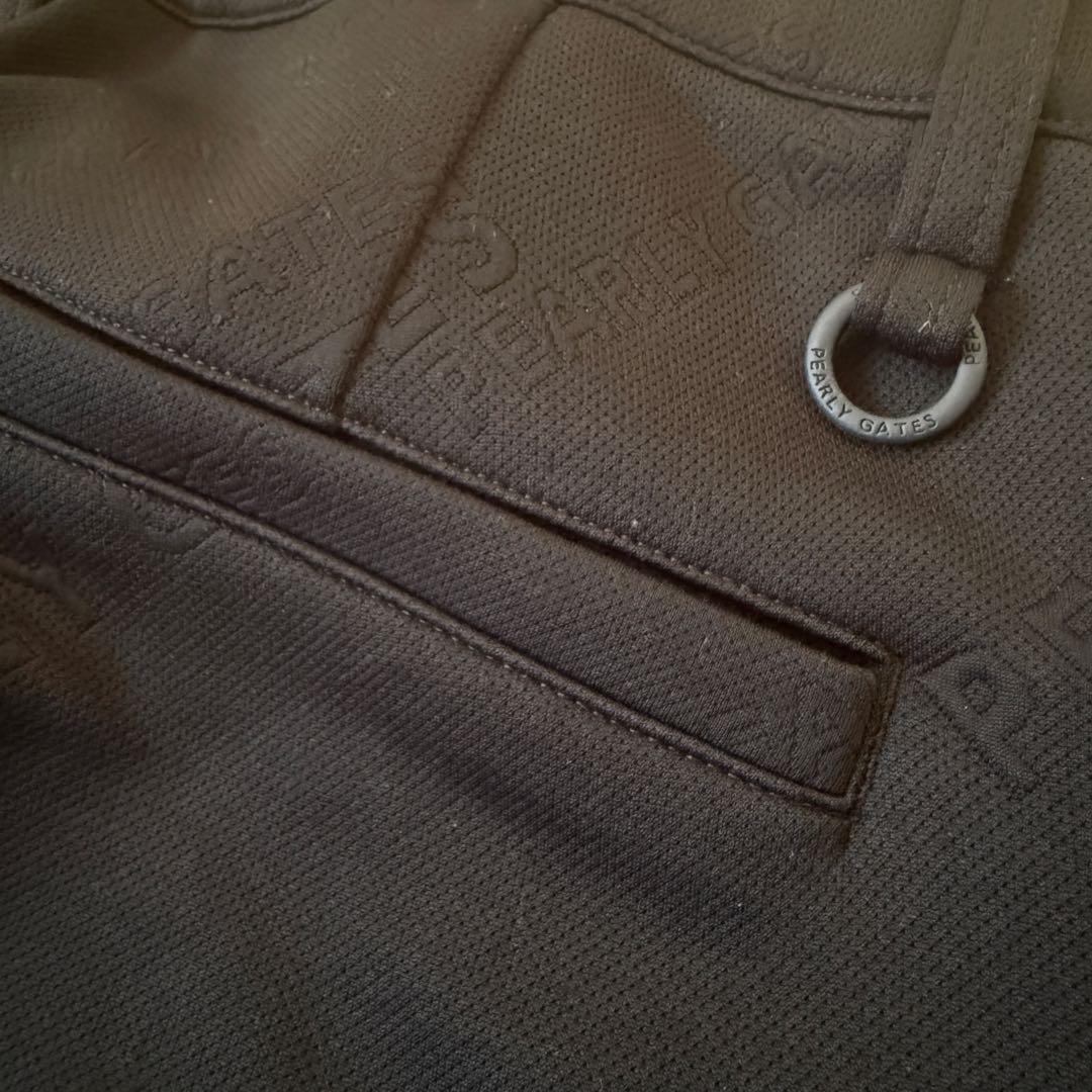 現行モデル　美品　パーリーゲイツ　ジョガーパンツ　L〜XL相当　黒　総柄　5