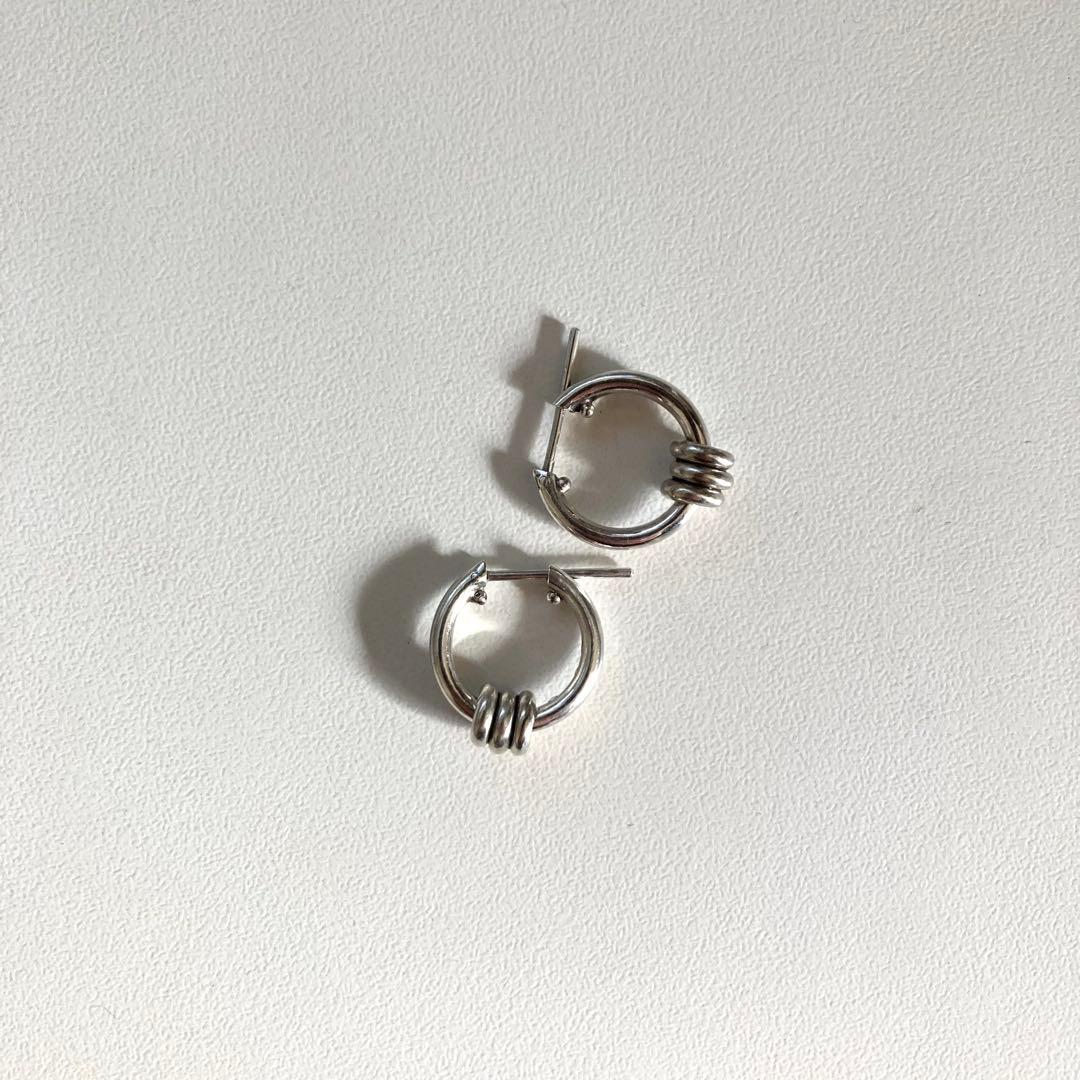 片耳ノーブランド　シルバー925 16mm ヤマト着用　登坂着スピネリ　ピアス