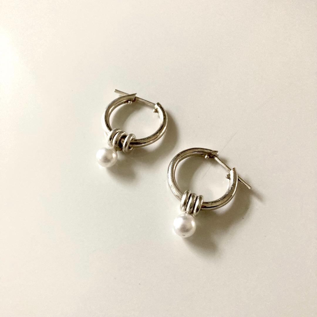 片耳ノーブランド　シルバー925 16mm ヤマト着用　登坂着スピネリ　ピアス