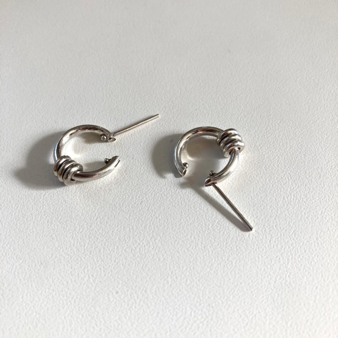 片耳ノーブランド　シルバー925 16mm ヤマト着用　登坂着スピネリ　ピアス