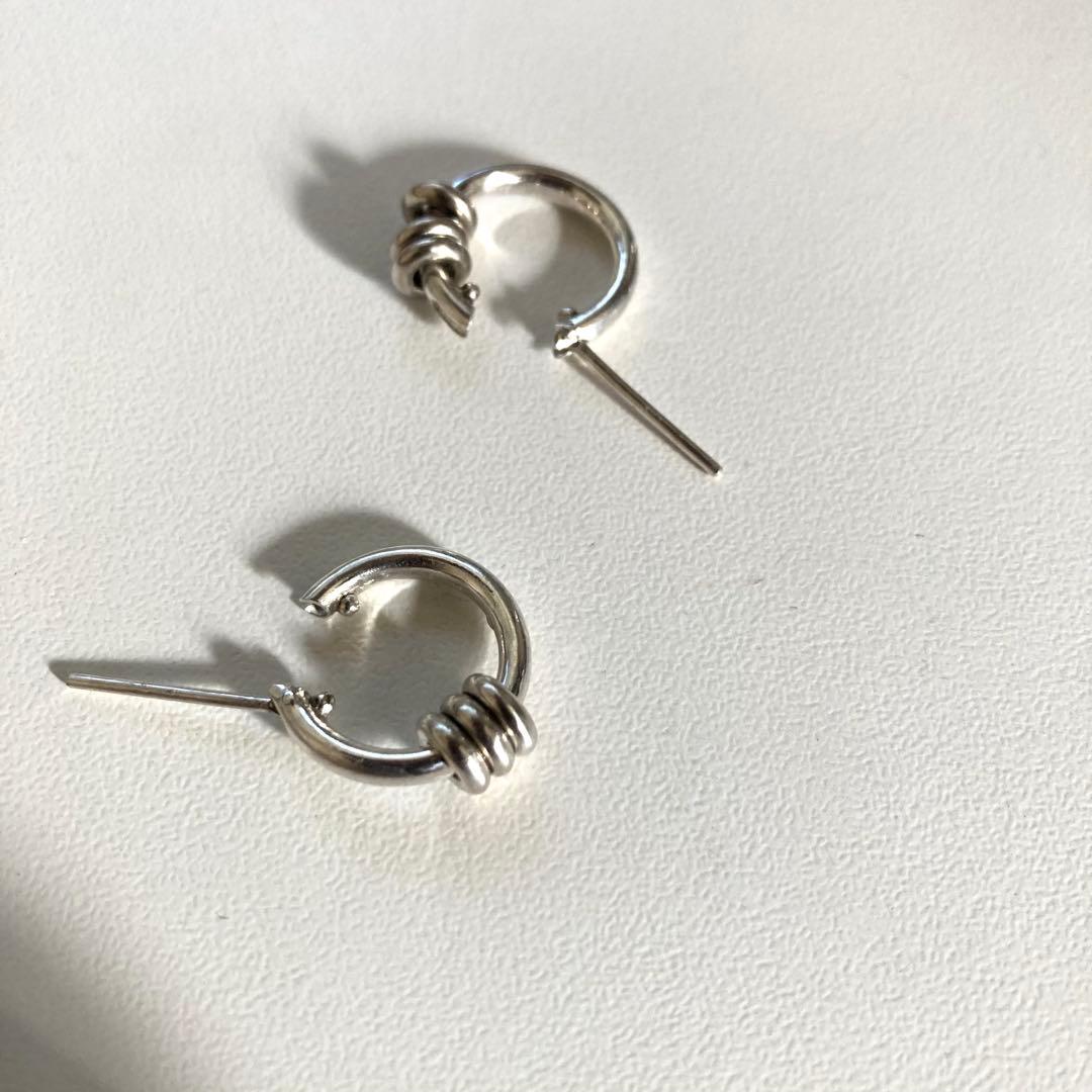 片耳ノーブランド　シルバー925 16mm ヤマト着用　登坂着スピネリ　ピアス