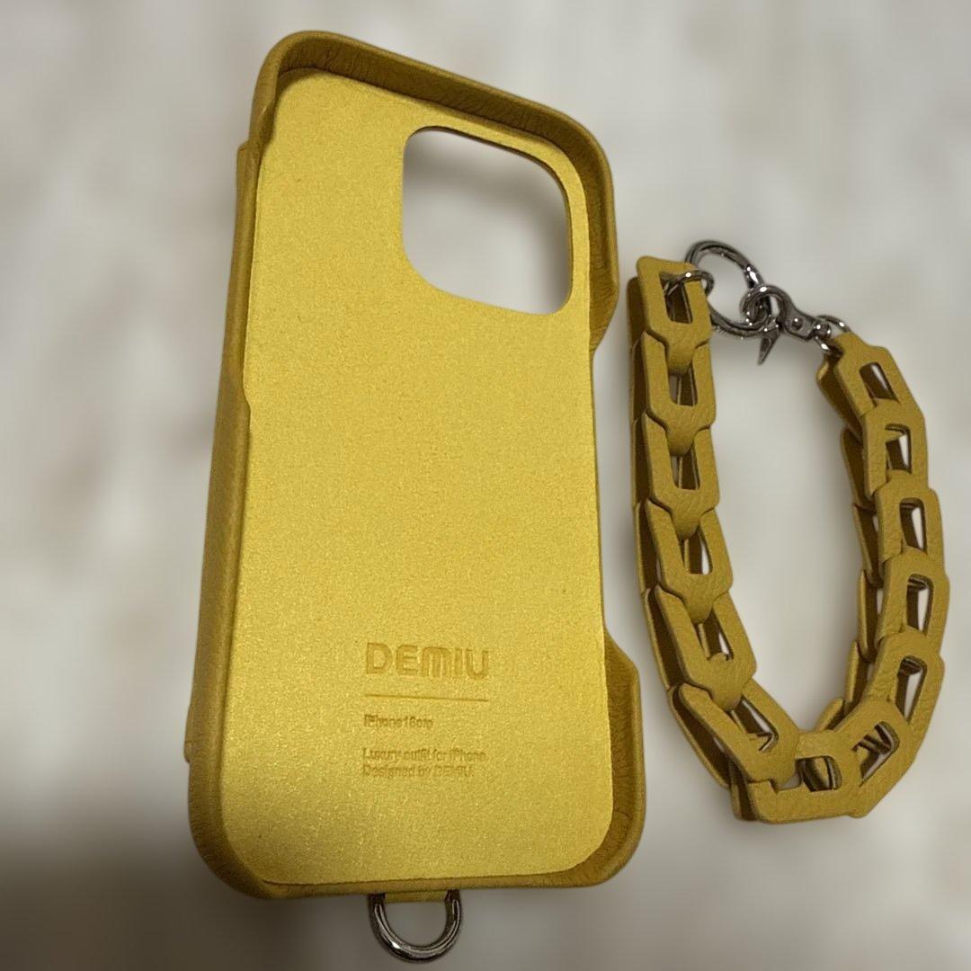 DEMIU iPhone 16 pro スマホケース サフラン