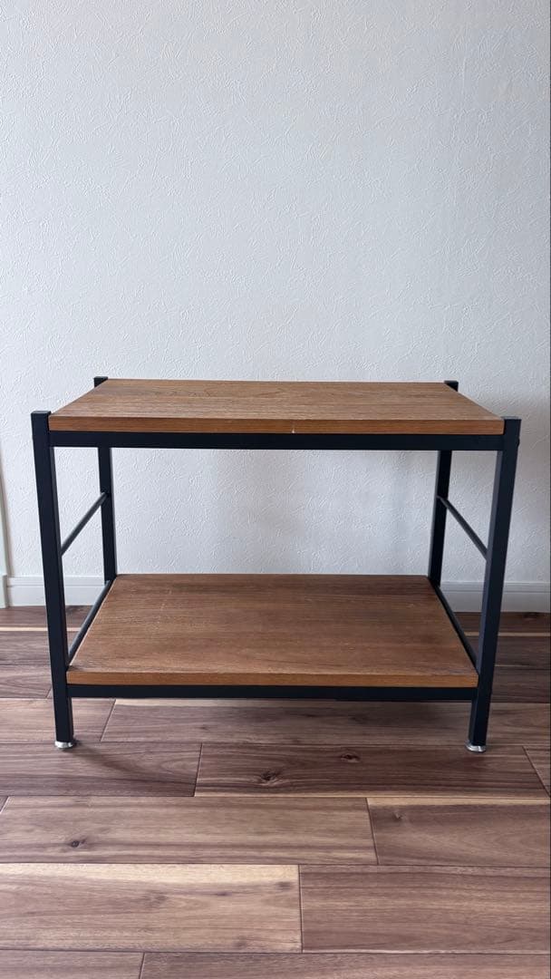 【リセノ】ZAGA RACK60（高さ48cm 2段ラック スチールと木材）