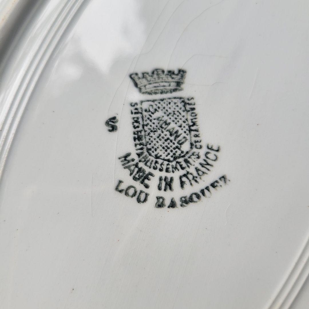 フランス　アンティーク　オーバル皿　バスク