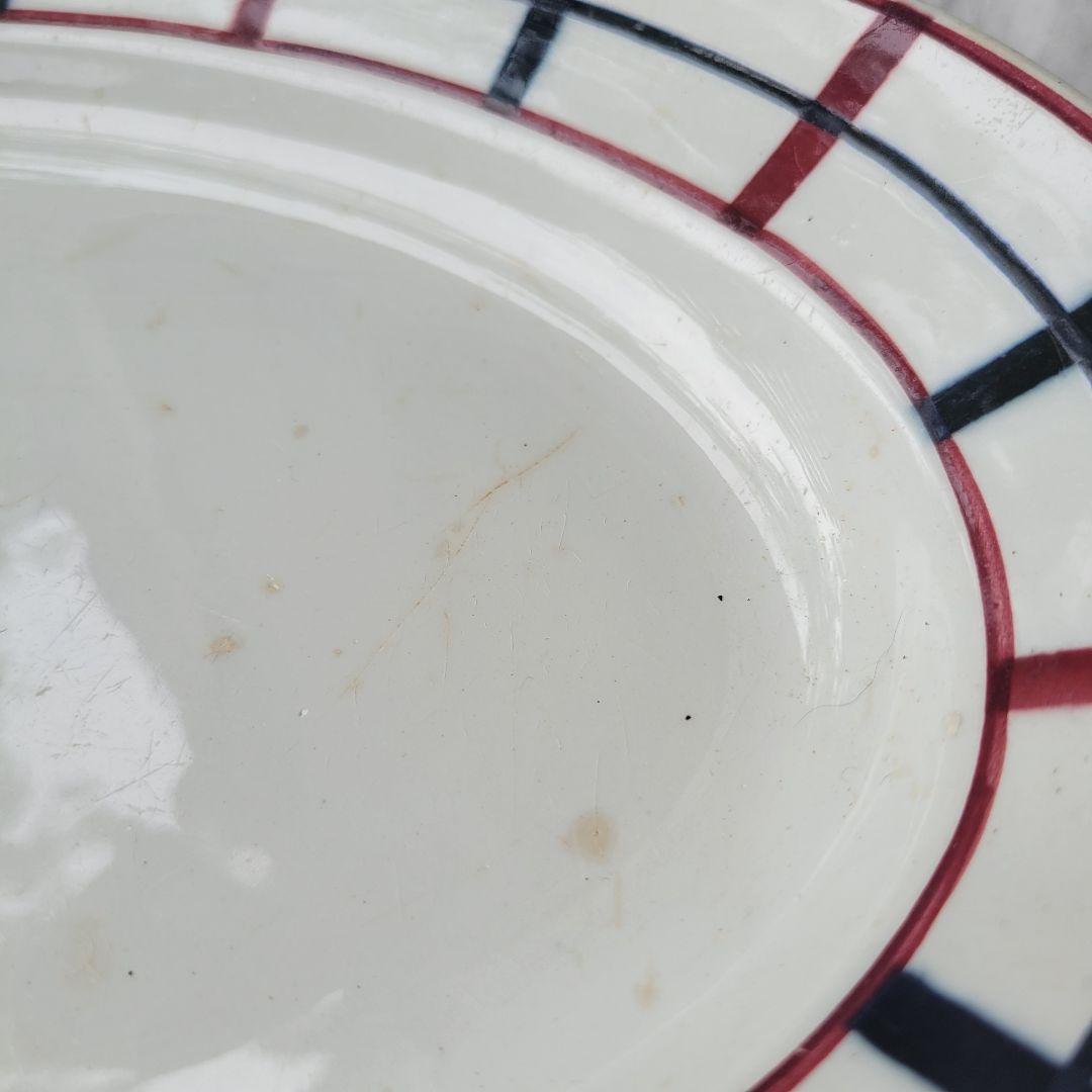 フランス　アンティーク　オーバル皿　バスク