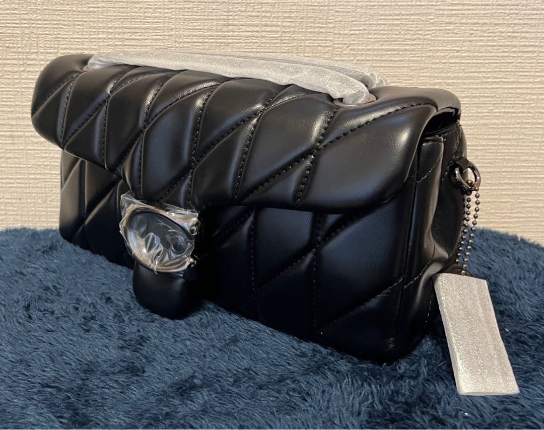 【新品】COACH タビー ショルダー バッグ 26・キルティング　シルバー金具