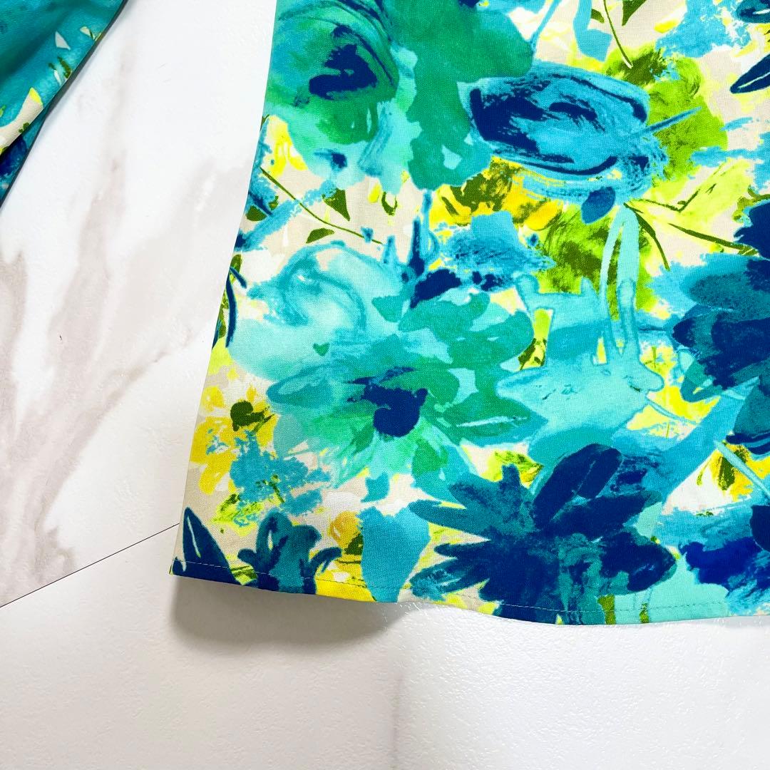 近年✨ANAYI アナイ デジタルフラワープリントボウタイブラウス 総柄