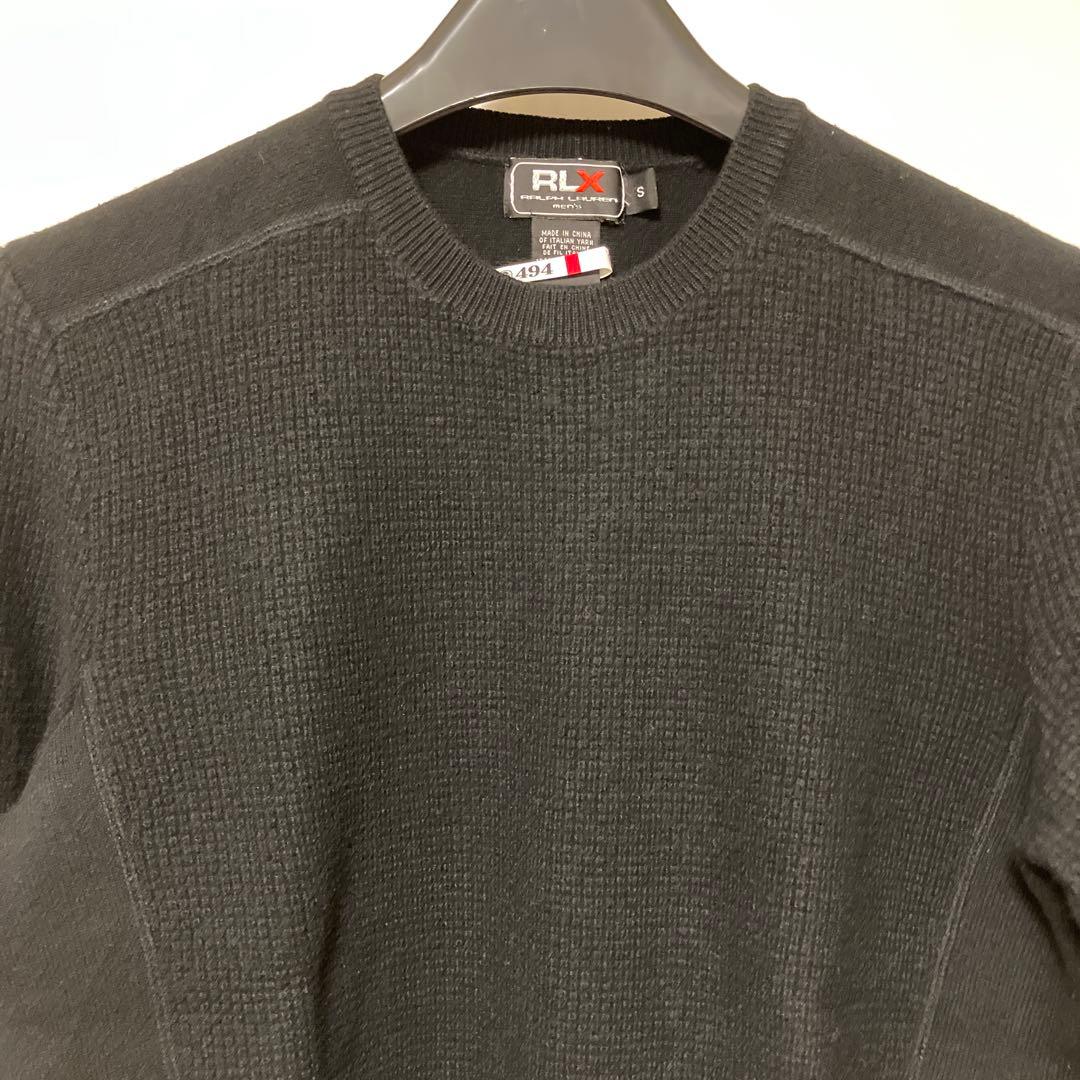 ラルフローレン RLX 黒 カシミアクルーネックニット S