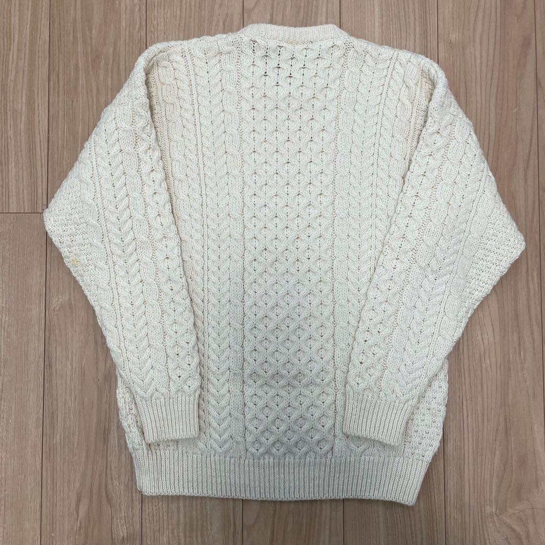 アイルランド製 INVERALLAN ケーブルニット Size.M