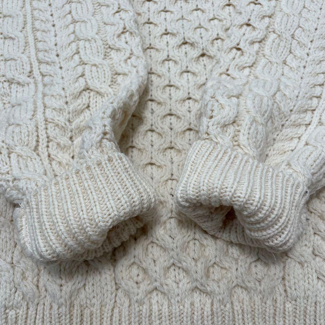 アイルランド製 INVERALLAN ケーブルニット Size.M