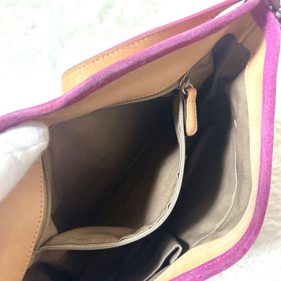 コーチ ショルダーバッグ ワンショルダー キャンバス ピンク 6845