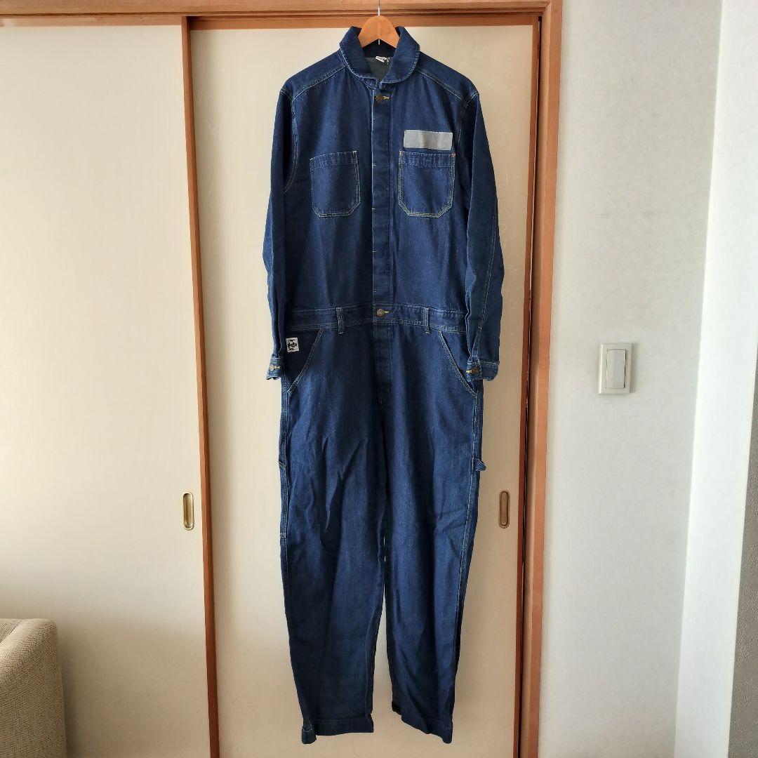 CHUMS チャムス メンズ L 濃紺 デニム オールインワン つなぎ