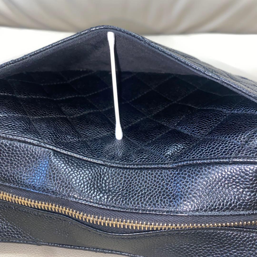 CHANEL シャネル キルティング ショルダーバッグ キャビアスキン