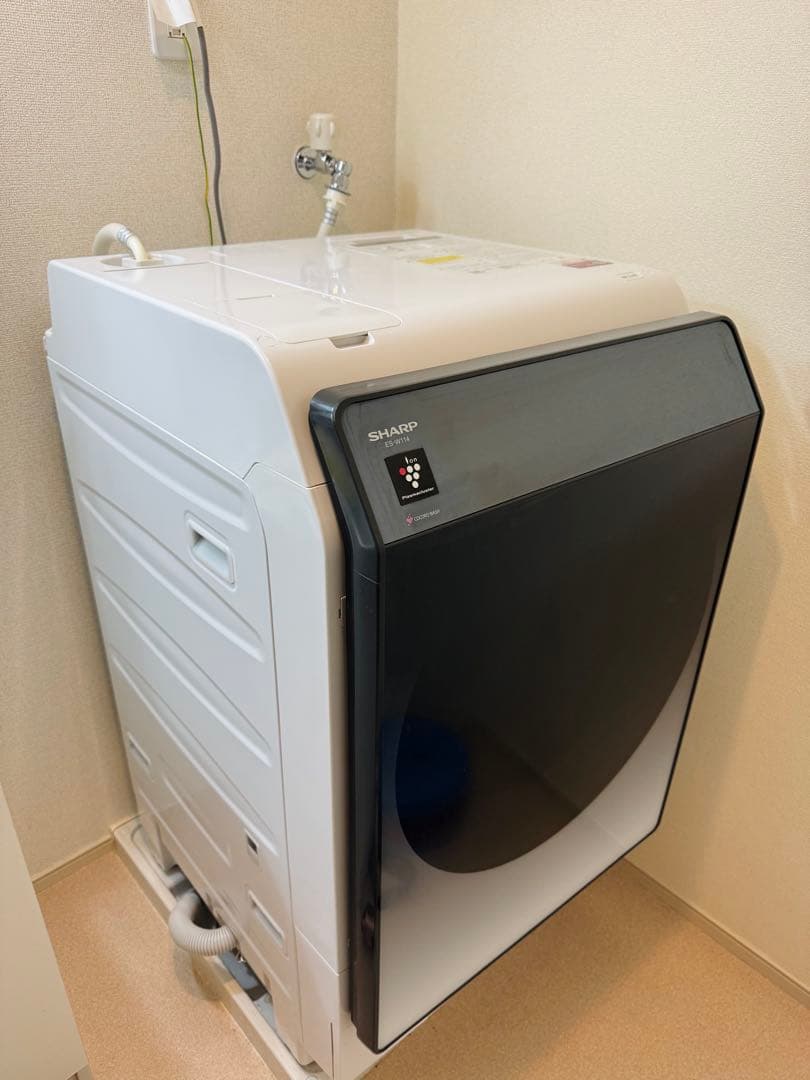 SHARP ドラム式洗濯機 左開き 2022年製 ES-W114