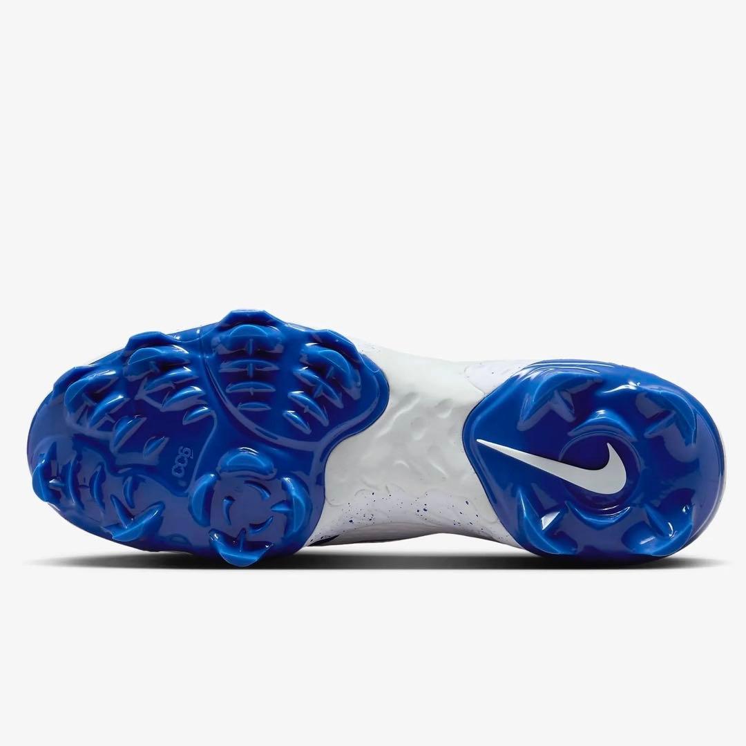 ナイキ アルファ ハラチ エリート 27 野球 スパイク 靴 シューズ 白 青