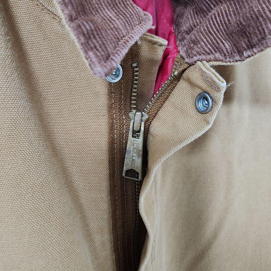 ☆nqnq☆Carhartt ダック 長袖つなぎ 中綿 ワンポイント