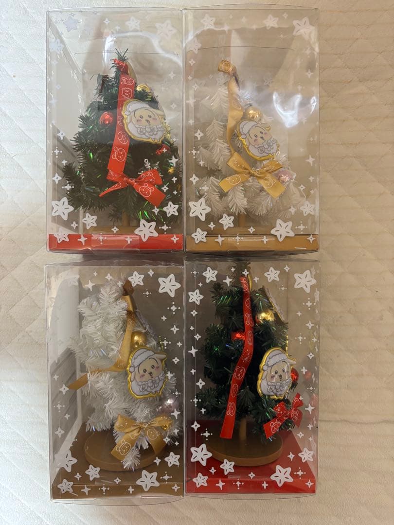 ちいかわクリスマスツリー２種4個セット