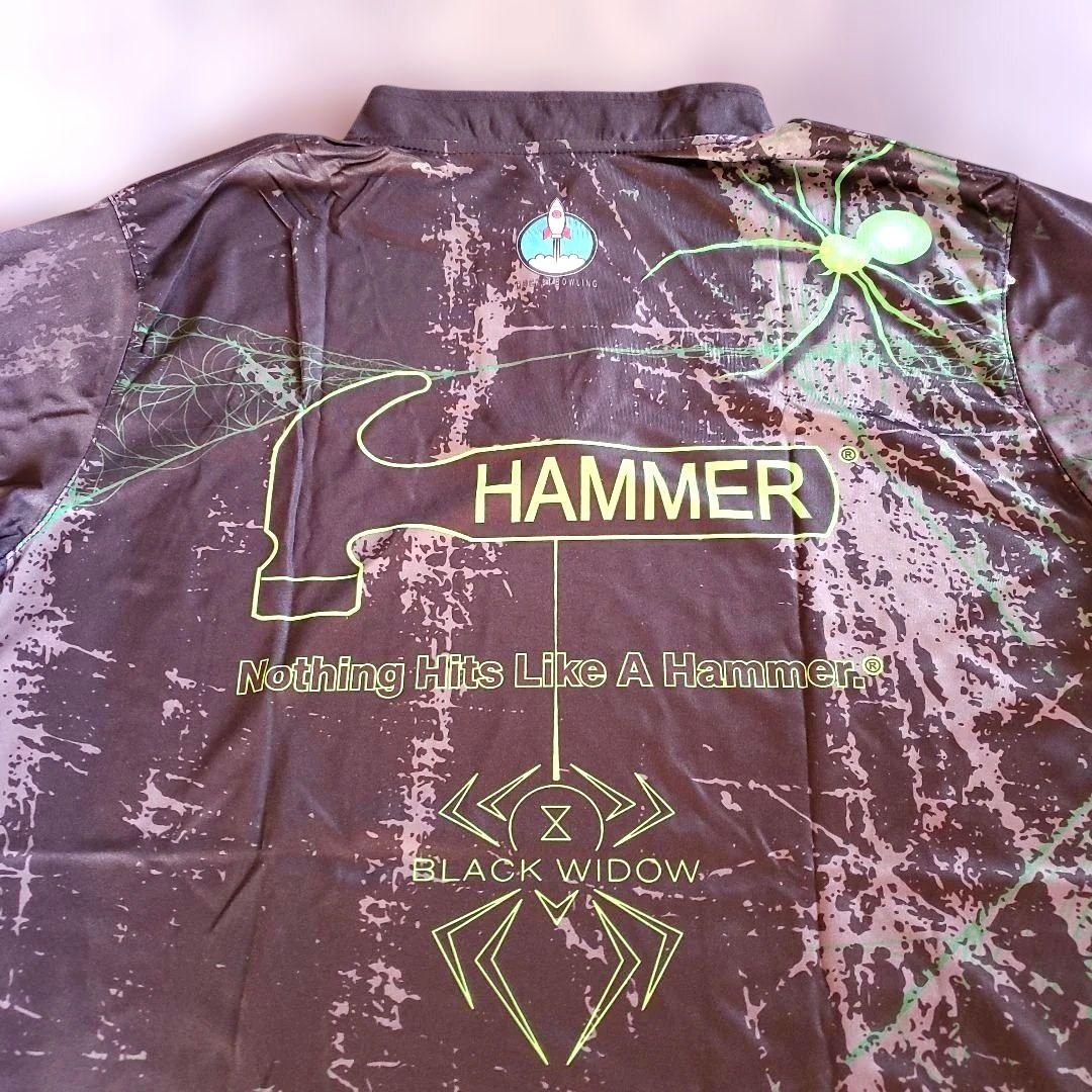 ✨新品✨ボウリングウェア　日本サイズXL　ブラックウィドー　ブラック　ハンマー