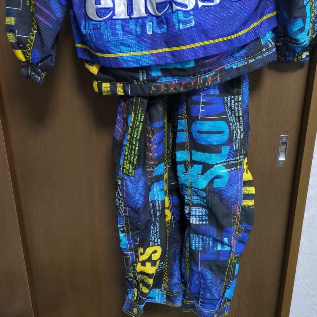 ☆ロゴ傷みありellesse スキーウェア 青紫黄色　☆