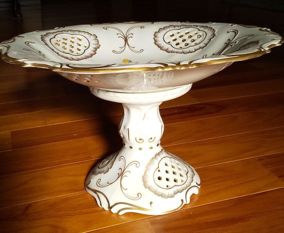 コンポート  アンティーク ハンドペイント