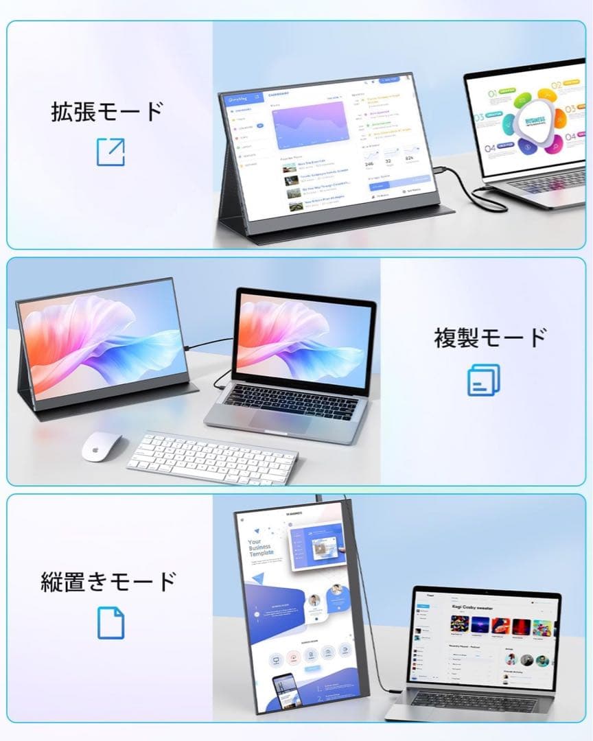 新品 モバイルモニター 15.6 モバイルディスプレイ ゲームモニター薄型 軽量