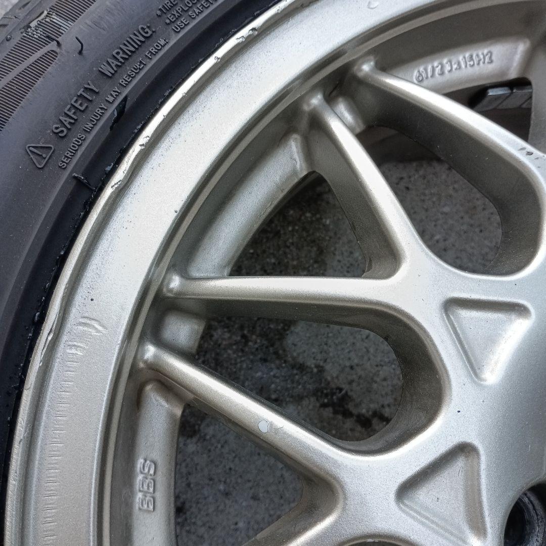 BBS6.5J 185/55-15 4穴PCD100 4本セット送料7000円
