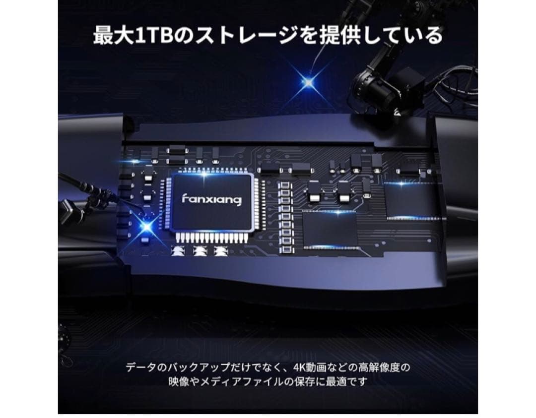 【新品】fanxiang ポータブルSSD 外付け 512GB USBtypeA