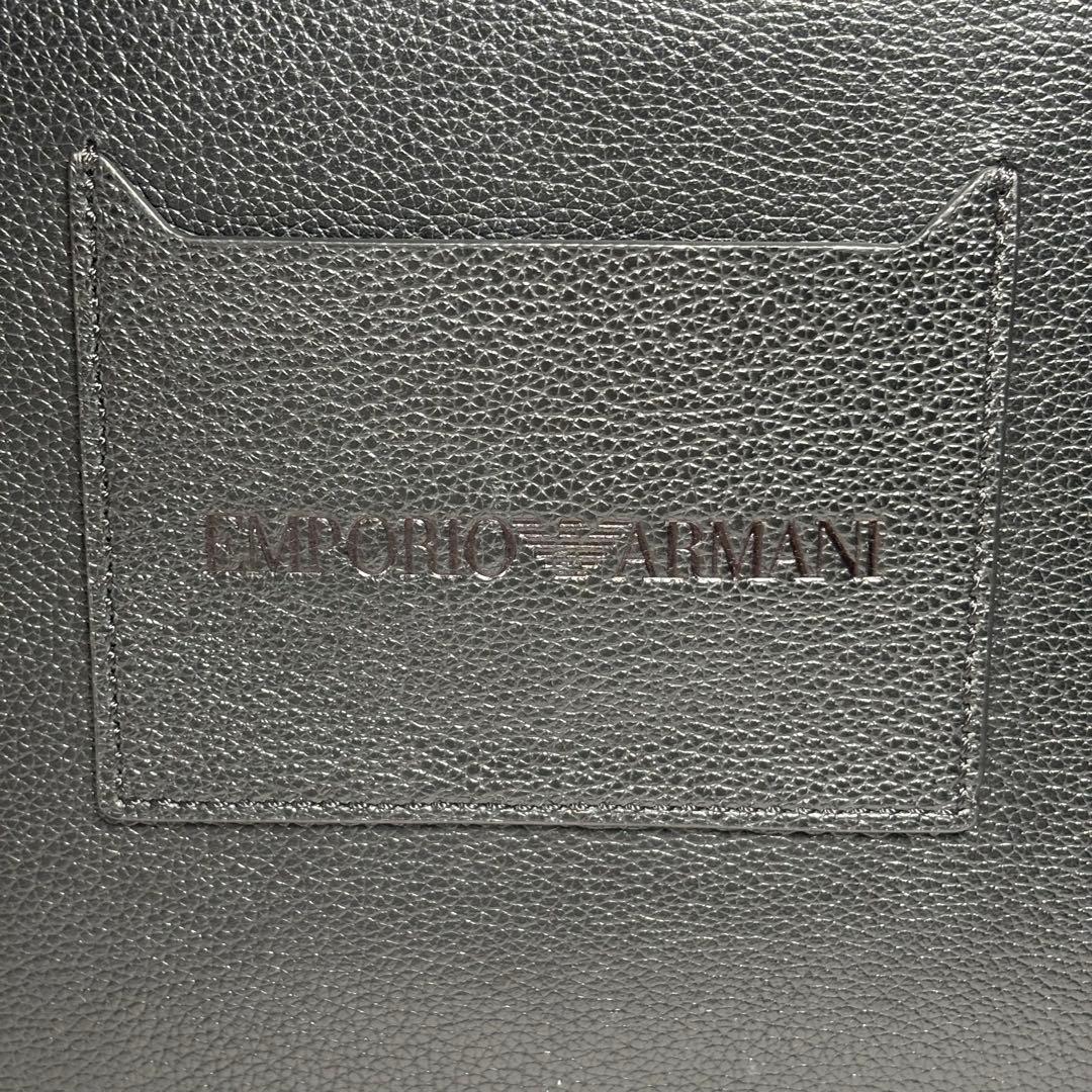 美品 エンポリオアルマーニ ビジネスバッグ ブリーフケース レザー ブラック