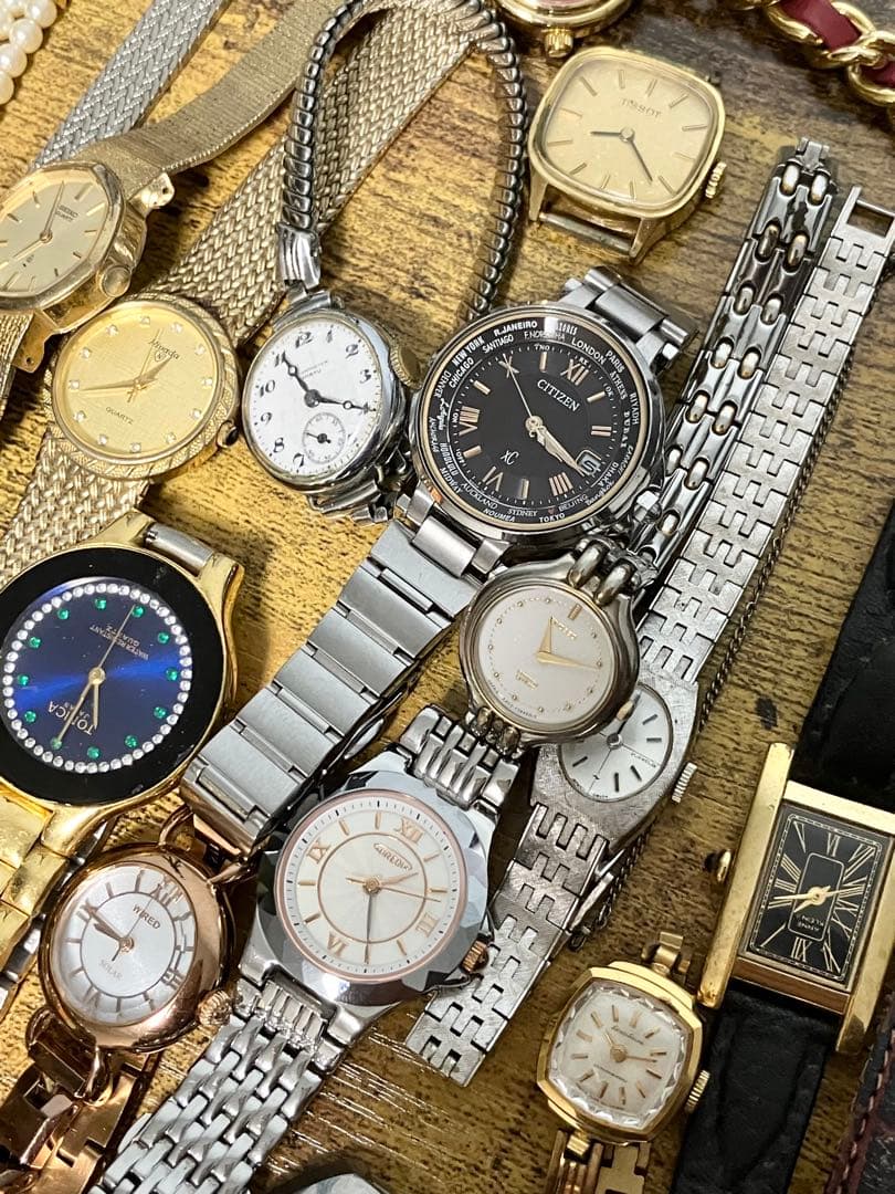 tissot seiko citizen時計ジャンクまとめ売り　レディース