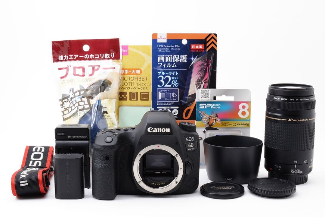 デジタル一眼レフカメラCanon EOS 6D Mark II 望遠レンズセット