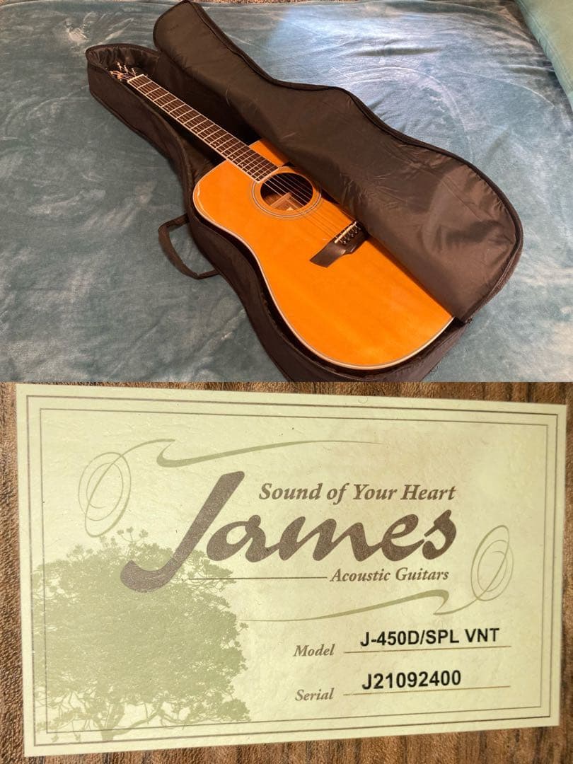 James J-450D/SPL VNT ジェームスギター