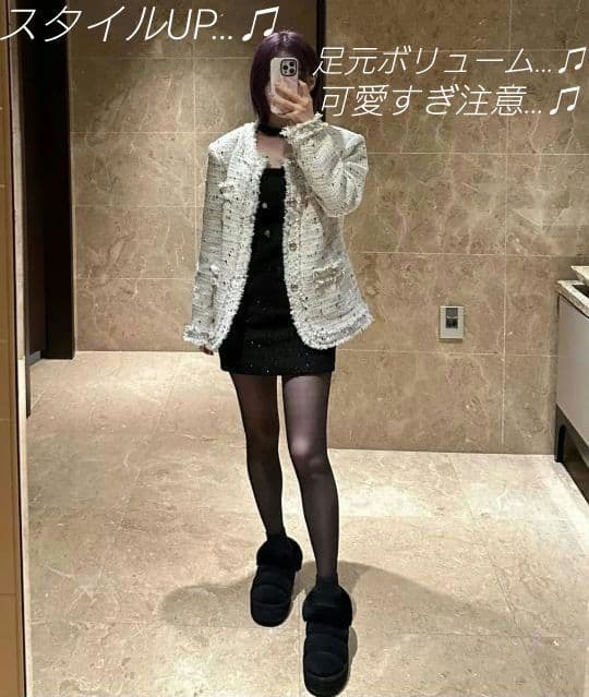UGG アグ　Tazzlita　タズリータ ブラック 26cm 厚底ブーツ　新品