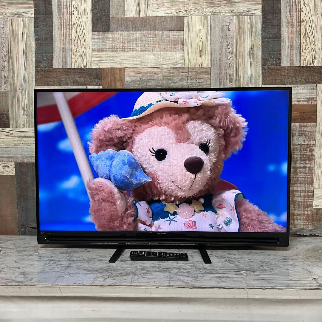 即日受渡❣️全国送料込シャープ40型液晶テレビ外付けHDD録画可　2画面機能