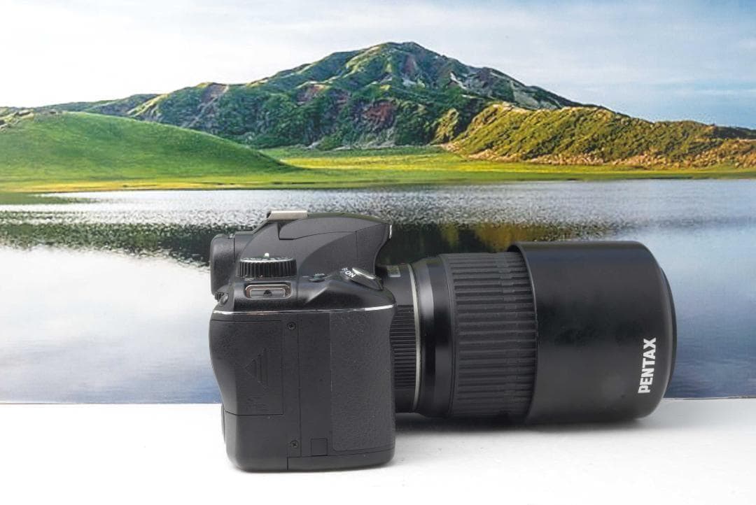 【S数2723回】PENTAX K-X★望遠レンズ付き55-300ｍｍ★転送OK