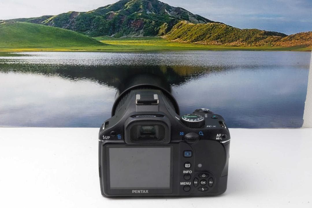【S数2723回】PENTAX K-X★望遠レンズ付き55-300ｍｍ★転送OK