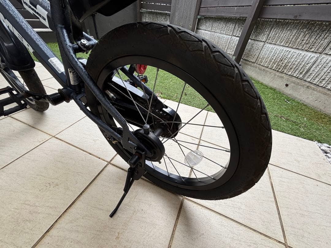 『引き取り限定』 HUMMER キッズ自転車 ブラック バスケット付き